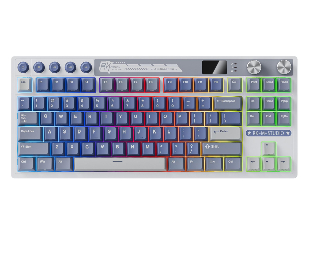 Royal Kludge RK M87 Ocean Blue Beige switch - 1455780 - zdjęcie